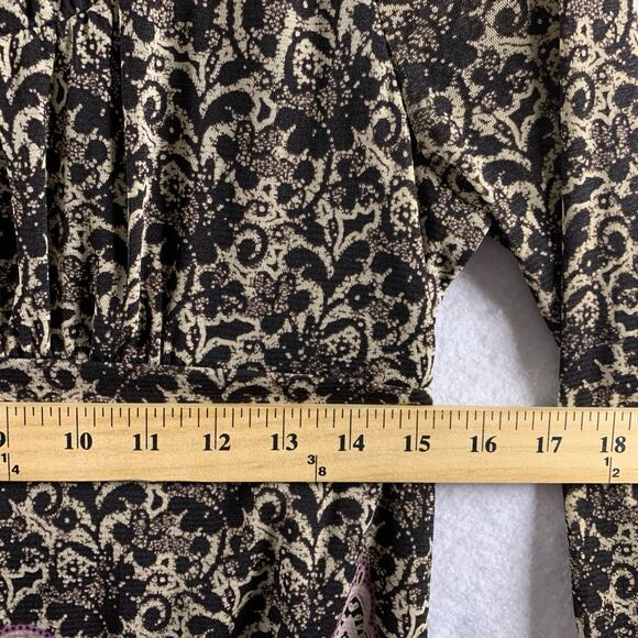 Womens Babydoll Sheer Mesh Top Sz S Whimsigoth Y2K Fairy Grunge Gypsy Boho‎ - Picture 7 of 14